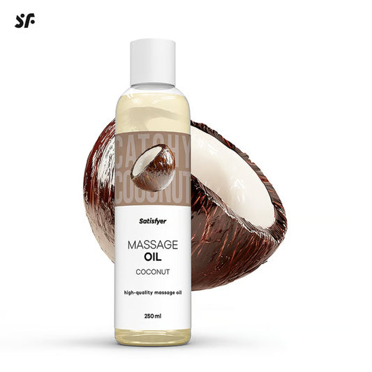 Satisfyer Coconut masāžas eļļa ar kokosriekstu aromātu (250 ml) – produkta skats