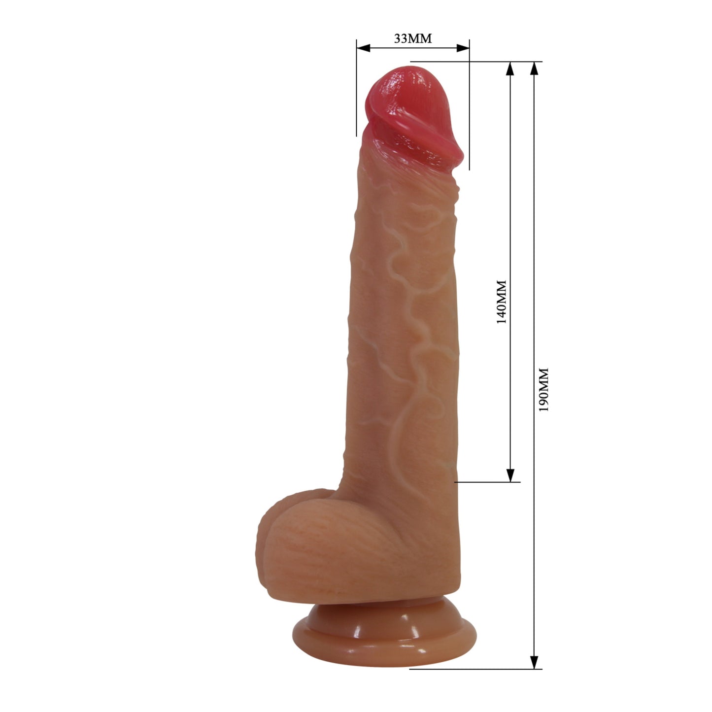 Kompakts silikona dildo