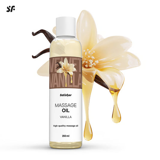 Satisfyer Vanilla masāžas eļļa ar vaniļas aromātu (250 ml) – produkta skats