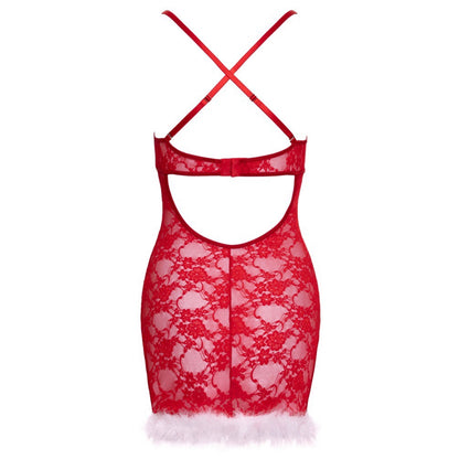 Ziemassvētku mežģīņu kleitiņa Cottelli Lingerie X-Mas (S/M)
