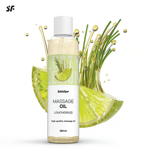 Satisfyer Lemongrass masāžas eļļa ar citronzāles aromātu (250 ml) – produkta skats