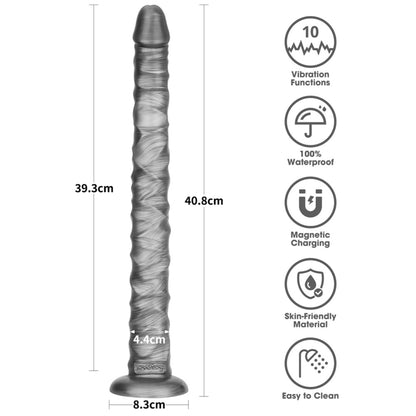 Dildo vibrators (40.8 cm) - LOVETOY Vibrax Slider