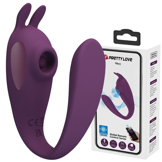 PRETTY LOVE SHEY pāru vibrators ar aplikācijas vadību un dubulto stimulāciju