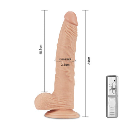 Love Toys - REAL EXTREME Reālistisks vibrējošs dildo 24 cm (3 režīmi)