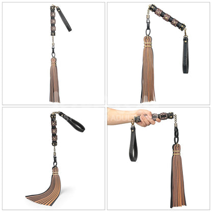 LOVETOY – BDSM Flogger Rebellion Reign 60 cm with metal elements