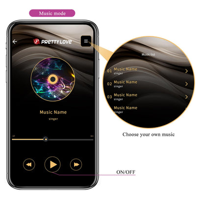 PRETTY LOVE Liam vibrators ar aplikācijas vadību