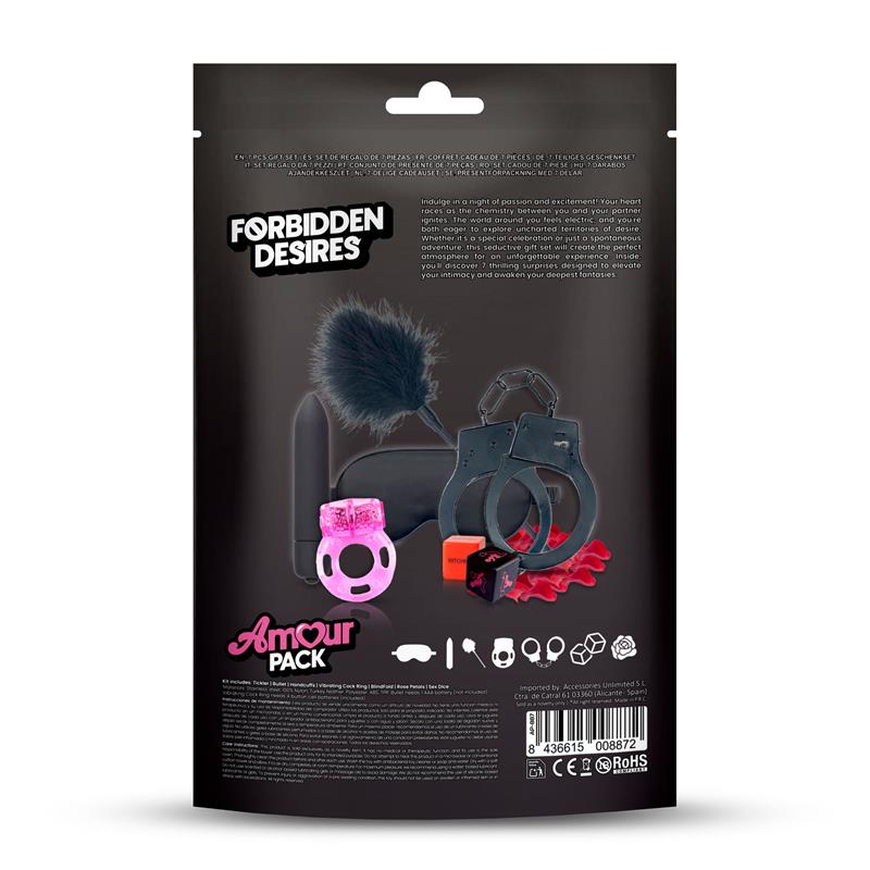 AMOUR PACK - Forbidden Desires dāvanu komplekts (7 gab.)