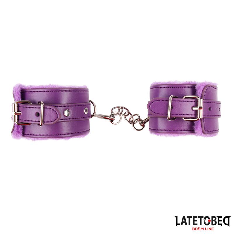 LATETOBED BDSM LINE Pūkainas Roku Aproces Violetas