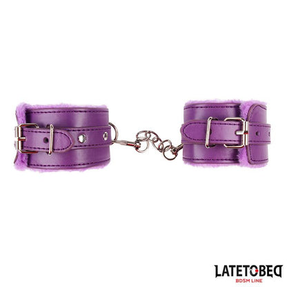 LATETOBED BDSM LINE Pūkainas Roku Aproces Violetas