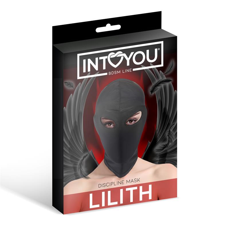 INTOYOU Lilith - BDSM maska ar regulējamām siksnām un atvērumiem acīm un mutei