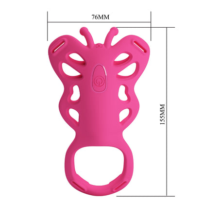 Biksīšu vibrators ar aplikācijas vadību PRETTY LOVE Aethon - preces izmēri