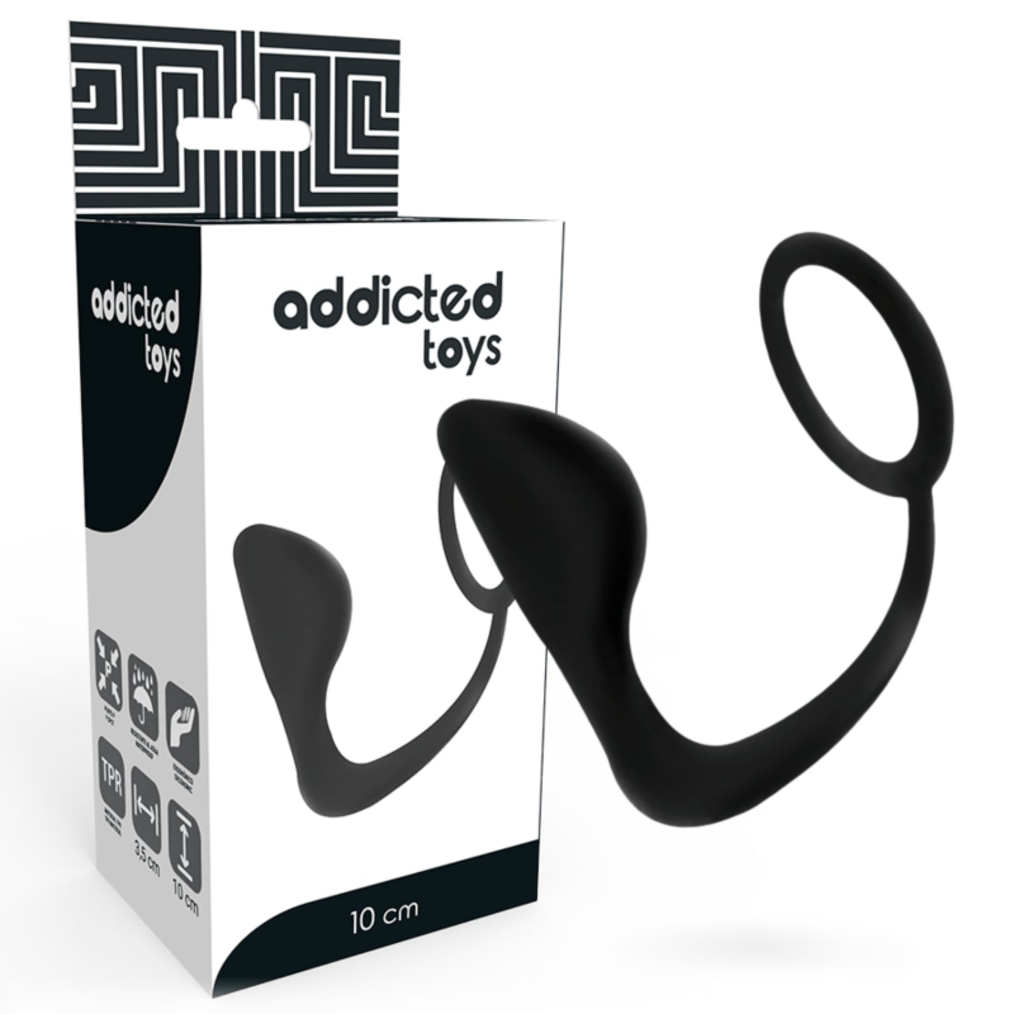 ADDICTED TOYS anālais spraudnis ar integrētu erekcijas gredzenu