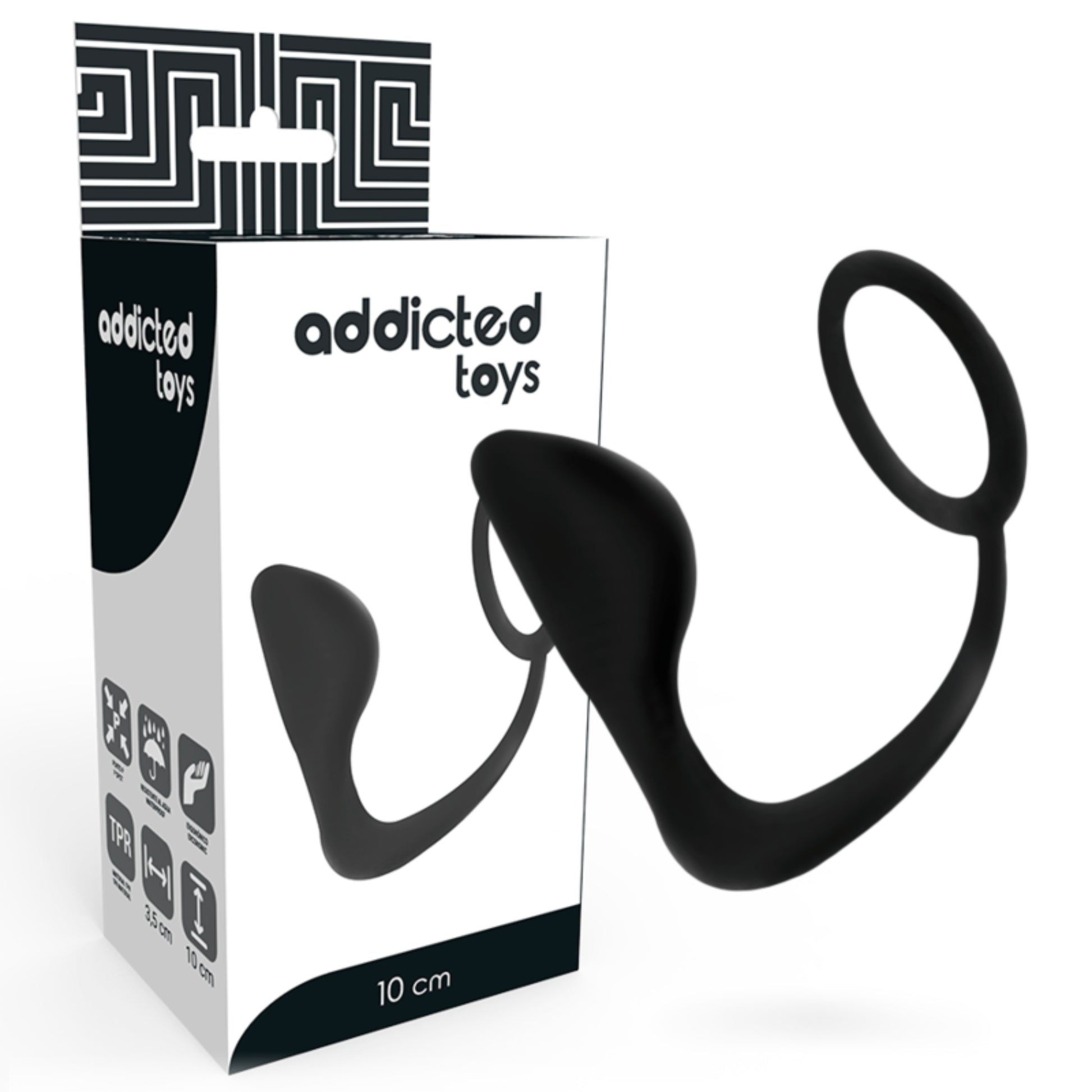 ADDICTED TOYS anālais spraudnis ar integrētu erekcijas gredzenu