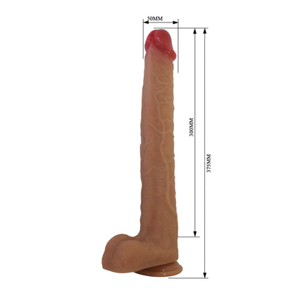 Pretty Love Torin-PLUS Realistic Silicone Dildo (37.5 cm)