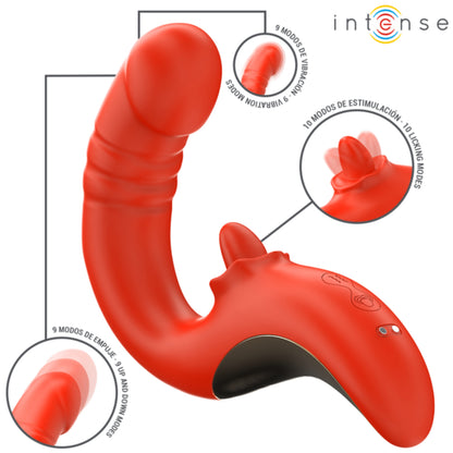 INTENSE Paulina dubultās stimulācijas vibrators G-punktam un klitoram