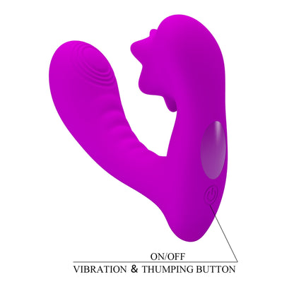 Pretty Love Nadal vibrator with clitoral stimulator