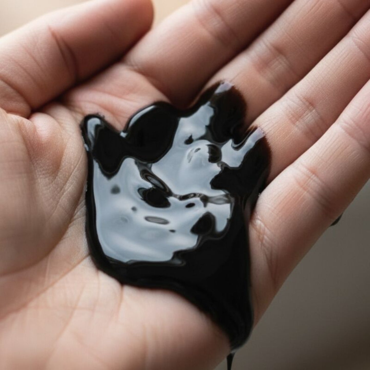 EROS Black Touch melna ūdens bāzes lubrikanta tekstūra