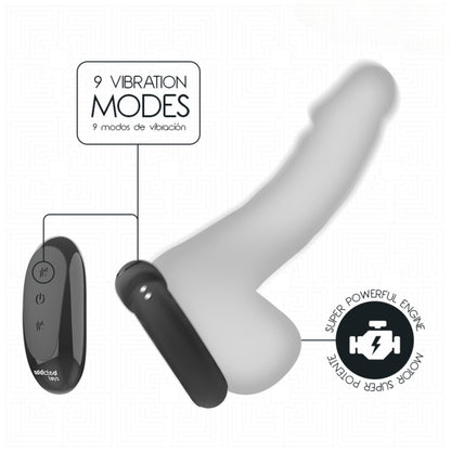 ADDICTED TOYS vibrējošs erekcijas gredzens ar 9 vibrācijas režīmiem un tālvadību