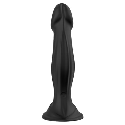 Silikona dildo ar vibrāciju BS SMART Optimus Black (18.6 cm)