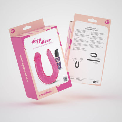 Crushious Double-Sided Dildo (27 cm) with 50 ml Lubricant