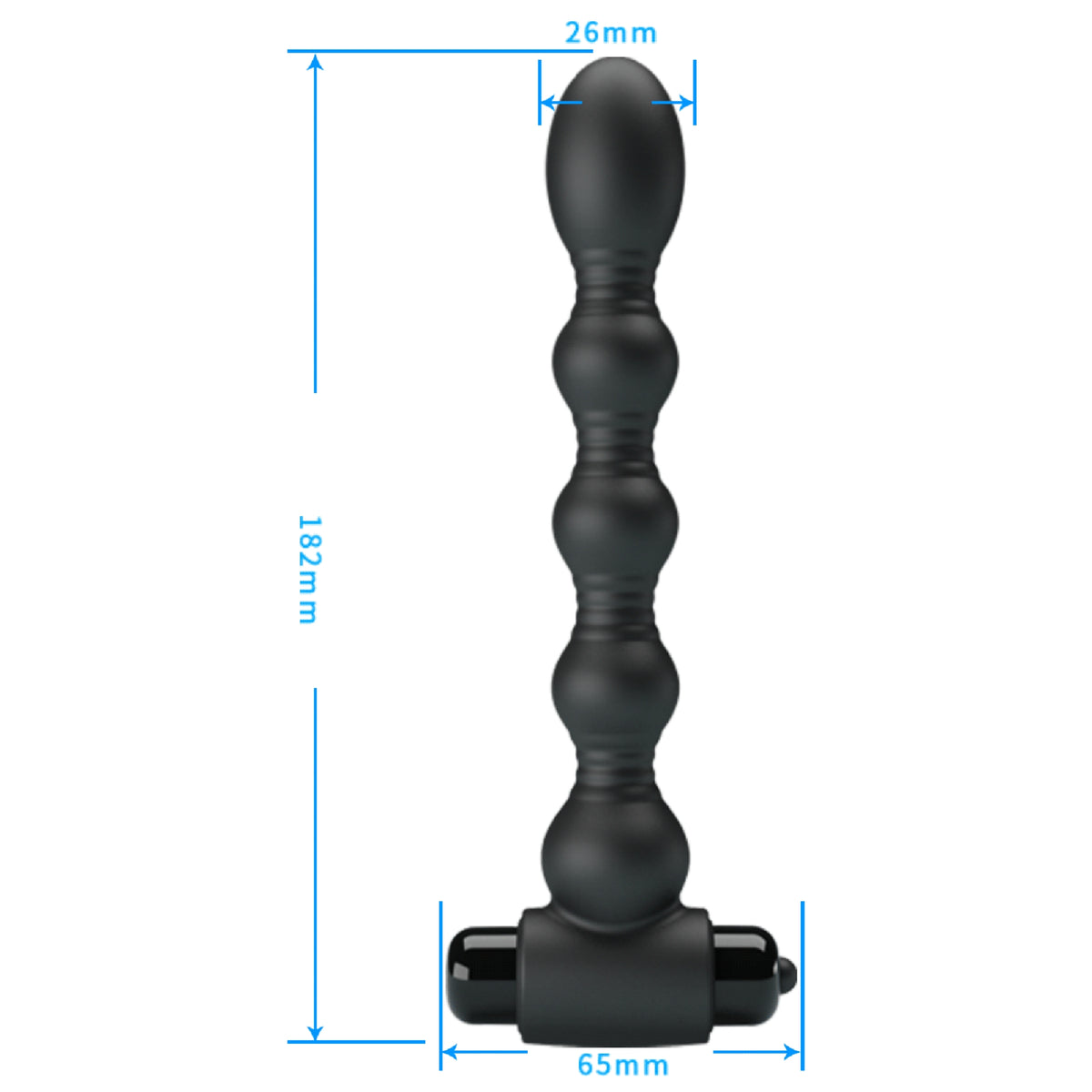 Silikona anālais vibrators MR PLAY (preces izmēri)