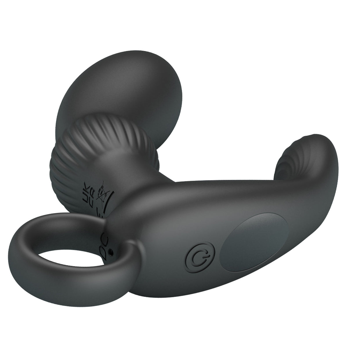 Prostatas vibrators ar 12 vibrācijas režīmiem PRETTY LOVE Cayla (melns) (prece no aizmugures)