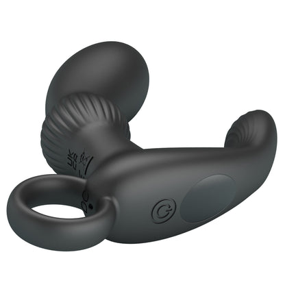 Prostatas vibrators ar 12 vibrācijas režīmiem PRETTY LOVE Cayla (melns) (prece no aizmugures)