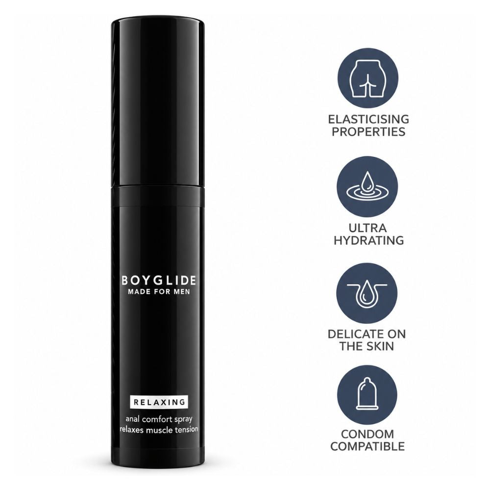 Relaksējošs Anālais Sprejs BOYGLIDE Relaxing (20 ml) - preces raksturojums