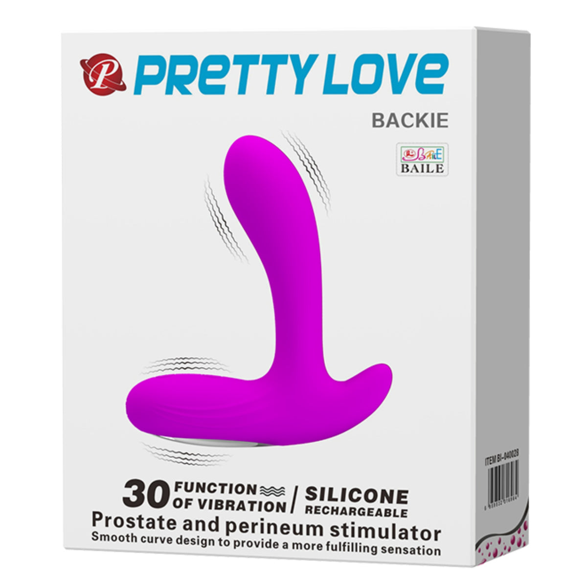 Prostatas stimulators PRETTY LOVE Backie (preces iepakojums)