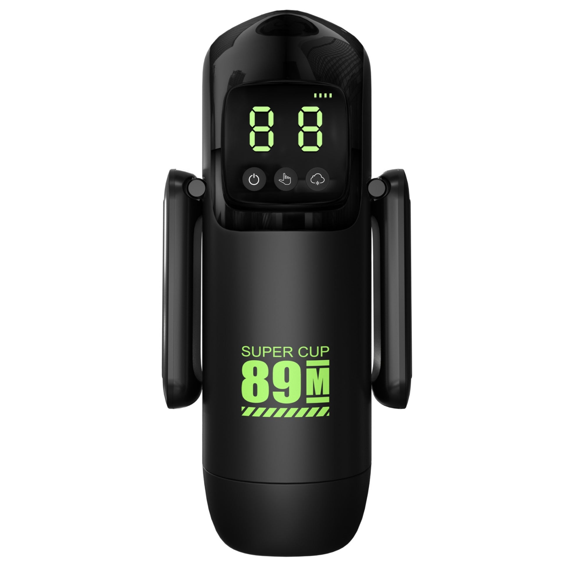 BS SMART automātisks masturbators ar vibrāciju, sūkšanas funkciju un LED displeju
