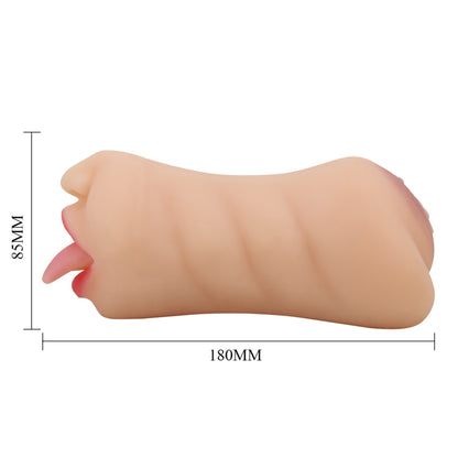 CRAZY BULL Sarah - Double-Sided Masturbator (Mouth/Vagina)