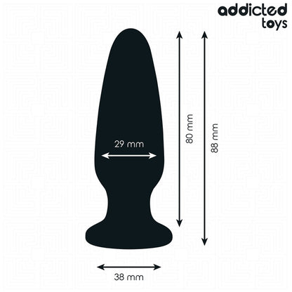 Silikona Anālais Aizbāznis ADDICTED TOYS Jewel S izmērs 8.8 cm - preces izmēri
