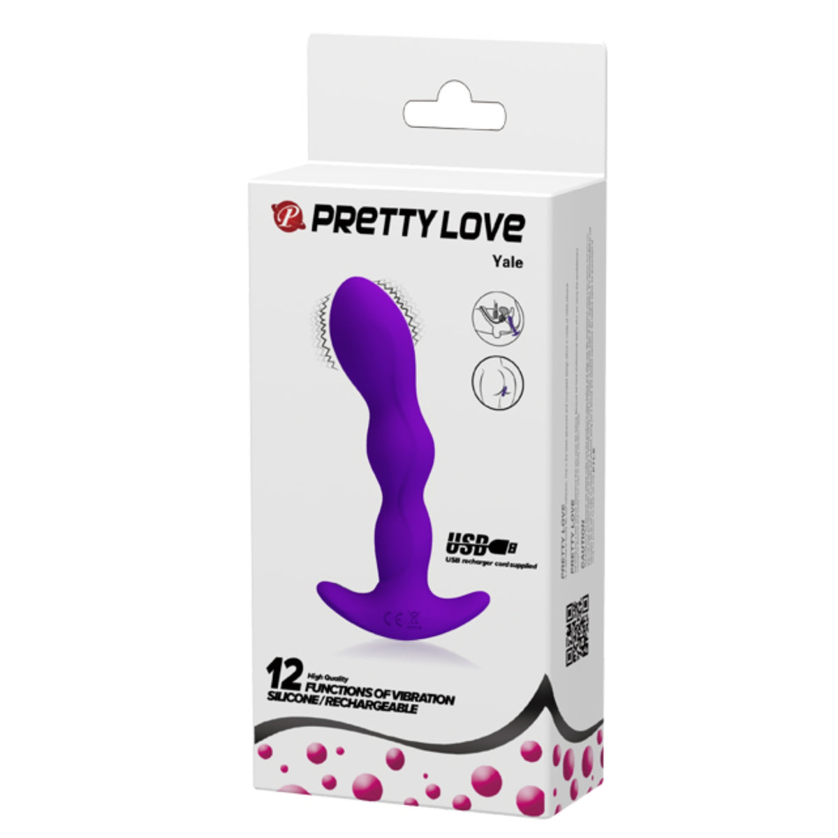 Anālais vibrators PRETTY LOVE Yale (preces iepakojums)