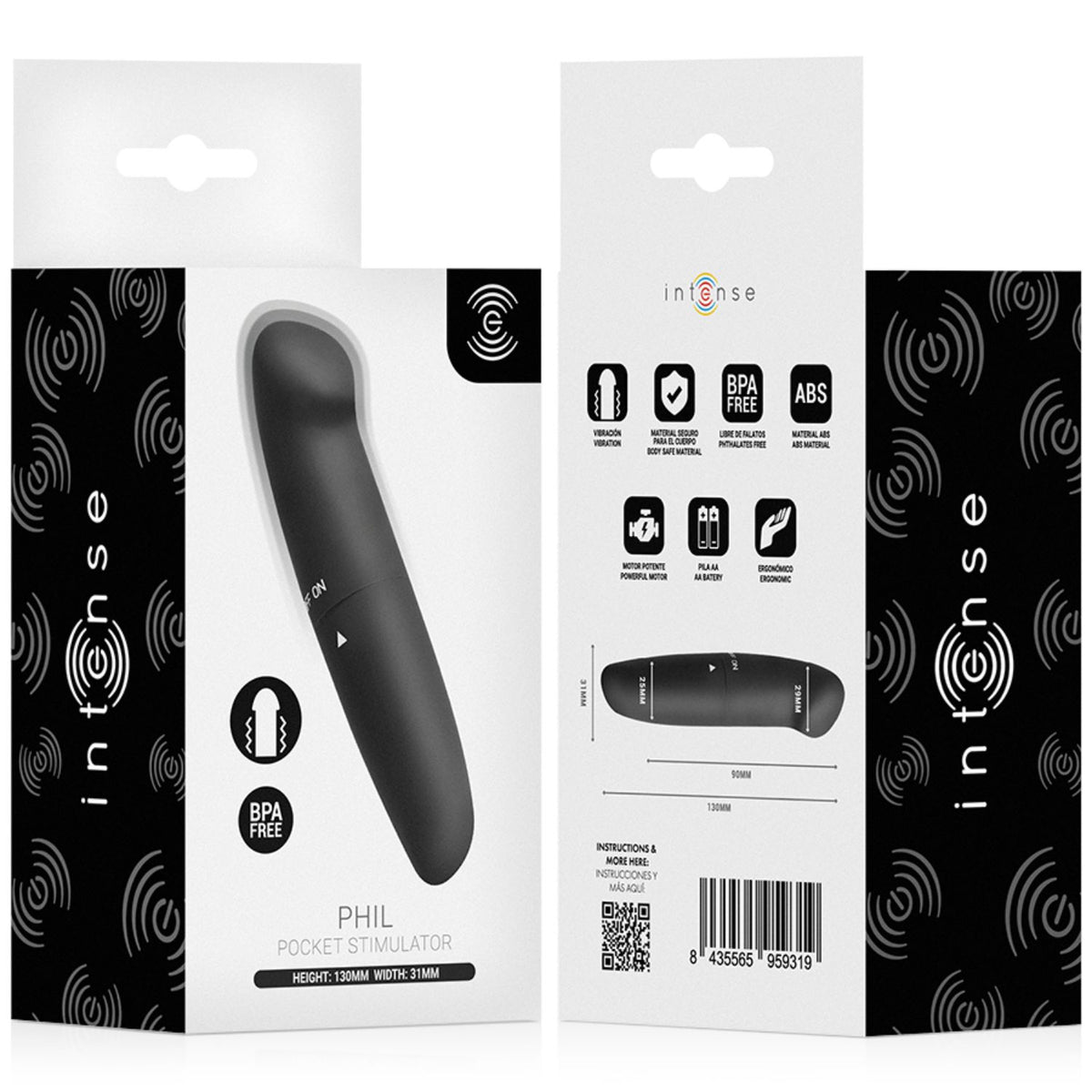 G punkta mini vibrators INTENSE Phil 13 cm