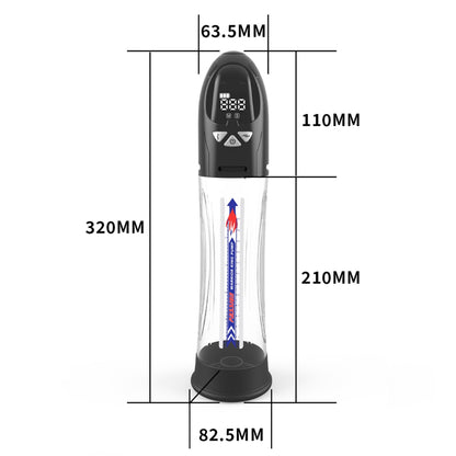 BS Passion Pump automātisks locekļa vakuumsūknis 32 cm garumā
