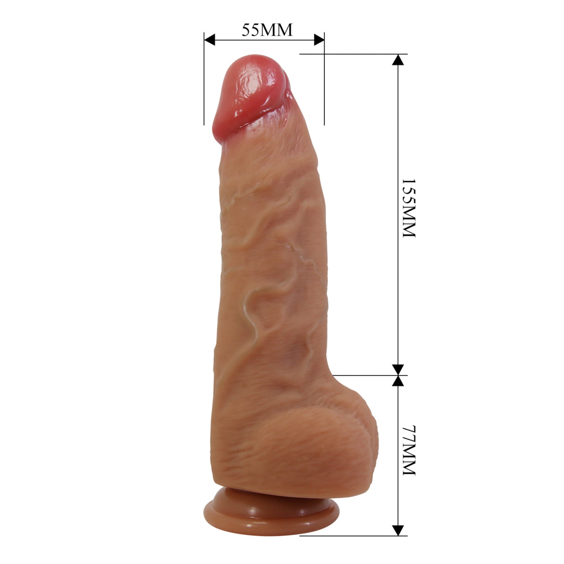 PRETTY LOVE Najm reālistisks silikona dildo ar piesūcekni (23 cm)