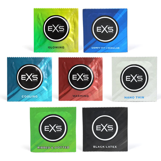 EXS Variety Pack 42 prezervatīvi – 7 veidi vienā iepakojumā