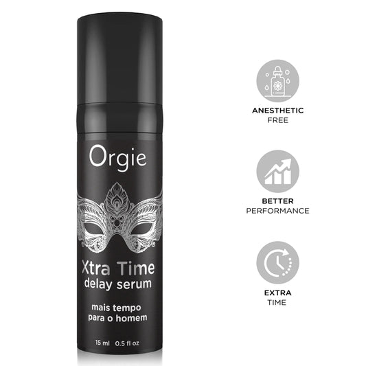 Orgie Xtra Time silikono pagrindo jautrumą mažinantis serumas vyrams