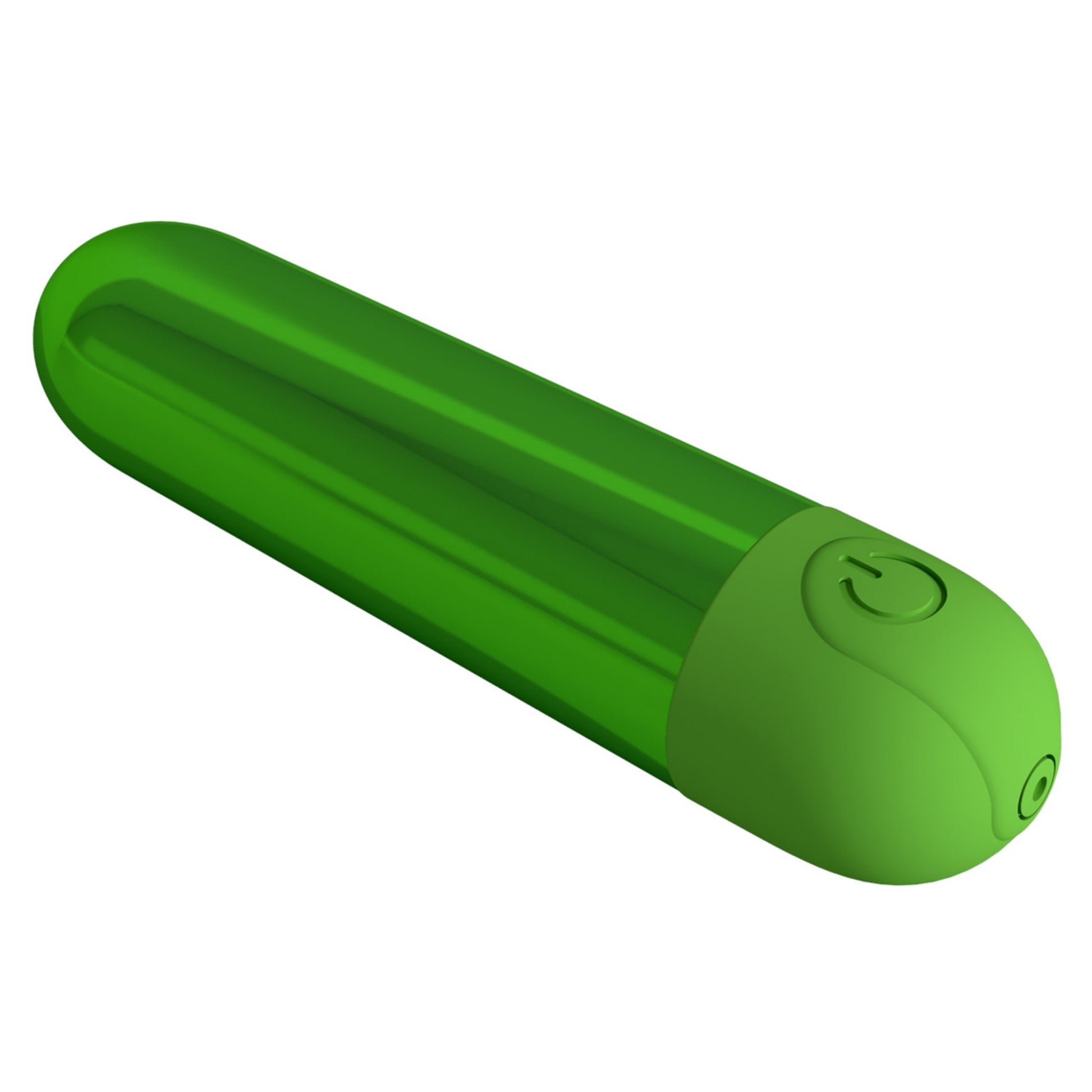 PRETTY LOVE Kiwi kompakts zaļš mini vibrators ar USB uzlādi