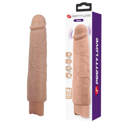 PRETTY LOVE Soren reālistisks vibrējošs dildo 25 cm ar iepakojumu