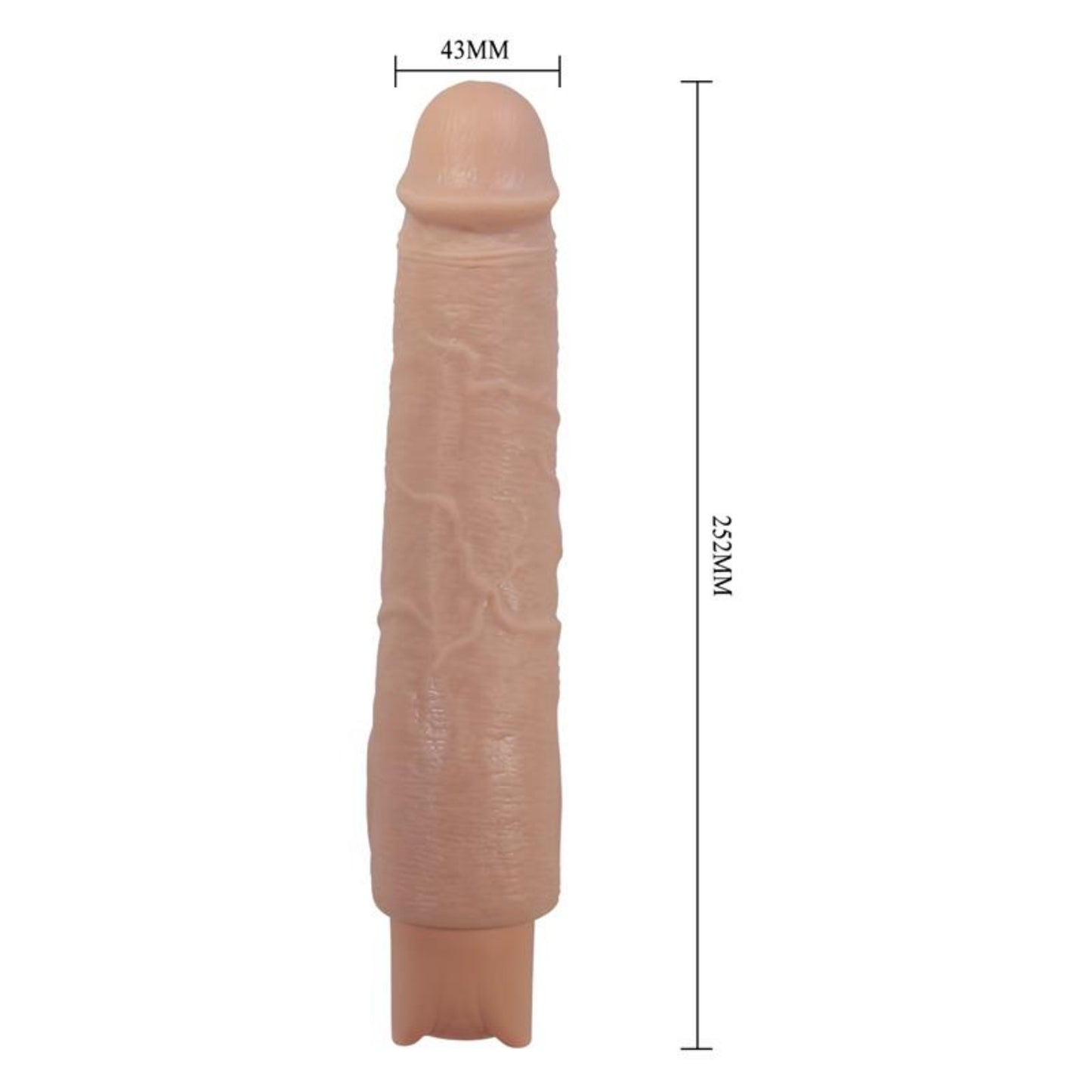 PRETTY LOVE Soren uzlādējams vibrējošs dildo ar USB Type-C kabeli