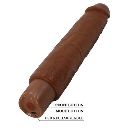 PRETTY LOVE Soren reālistisks TPE dildo ar detalizētu virsmas tekstūru