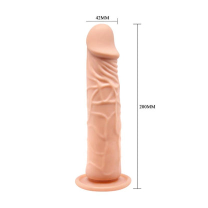 Elastīgs Dildo ar Piesūcekni 19.8 cm