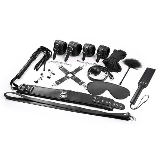 INTOYOU BDSM LINE - Bondage set (11 pcs - Black)