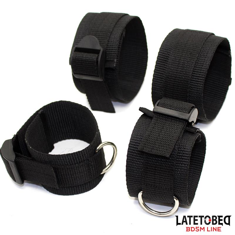 LATETOBED BDSM LINE sasaistes komplekts lietošanai gultā