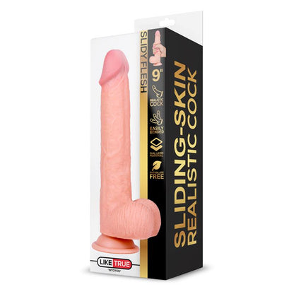 LIKETRUE SLIDY - Realistisks Dildo Pielāgojams ar Dubulto ādu 23 cm