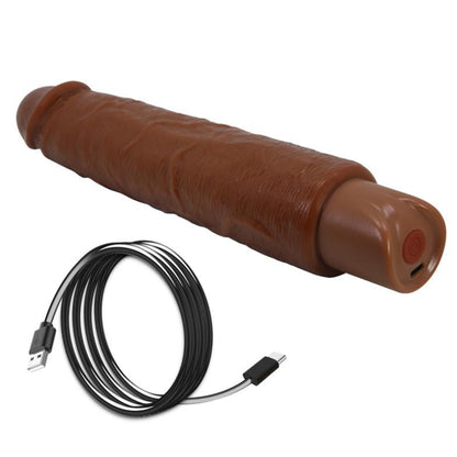 PRETTY LOVE Soren uzlādējams vibrējošs dildo ar USB Type-C kabeli
