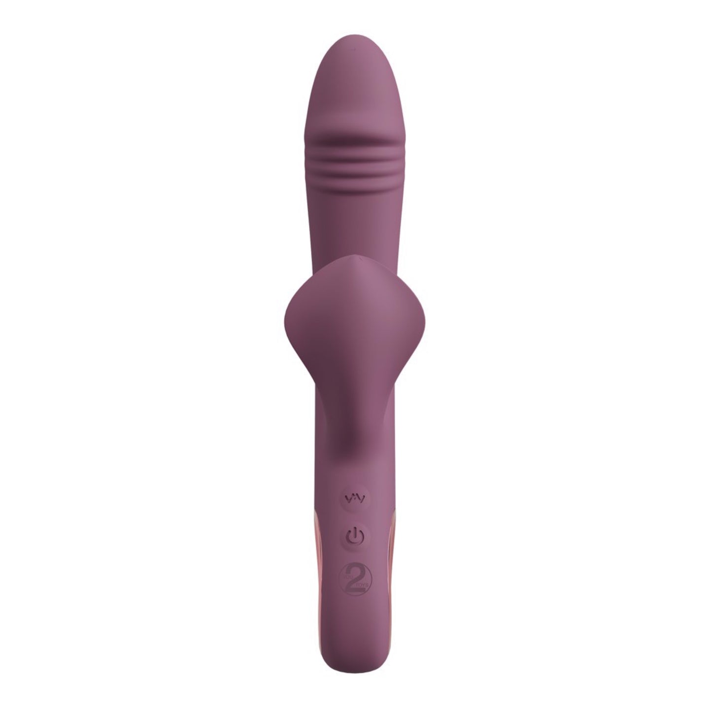 You2Toys Slim Plum trīskāršas stimulācijas vibrators