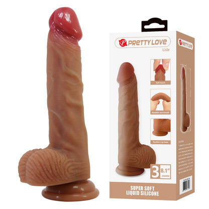PRETTY LOVE Lisle reālistisks dildo ar piesūcekni (20.6 cm)