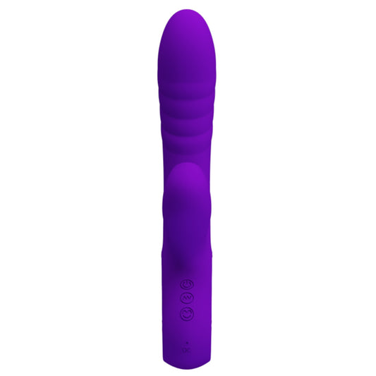 PRETTY LOVE Jersey vibrators ar teksturētu ievietojamo daļu